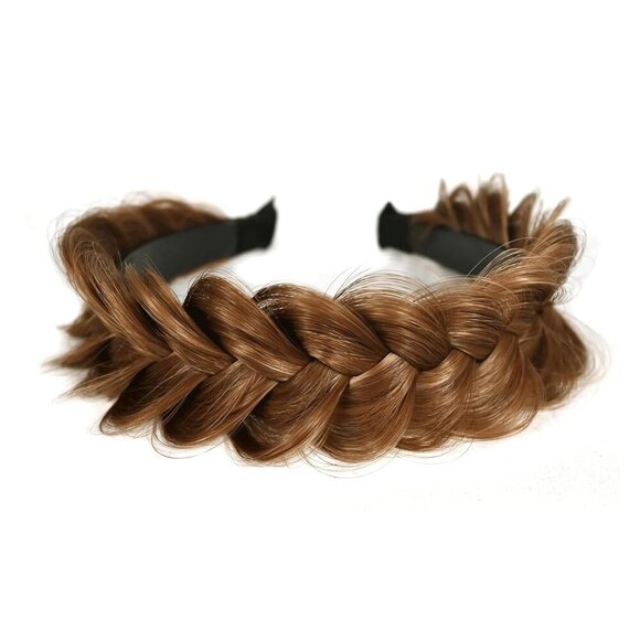 Women’s Synthetic Braided Headband Wide Braid Adjustable Hair Accessory main image 7